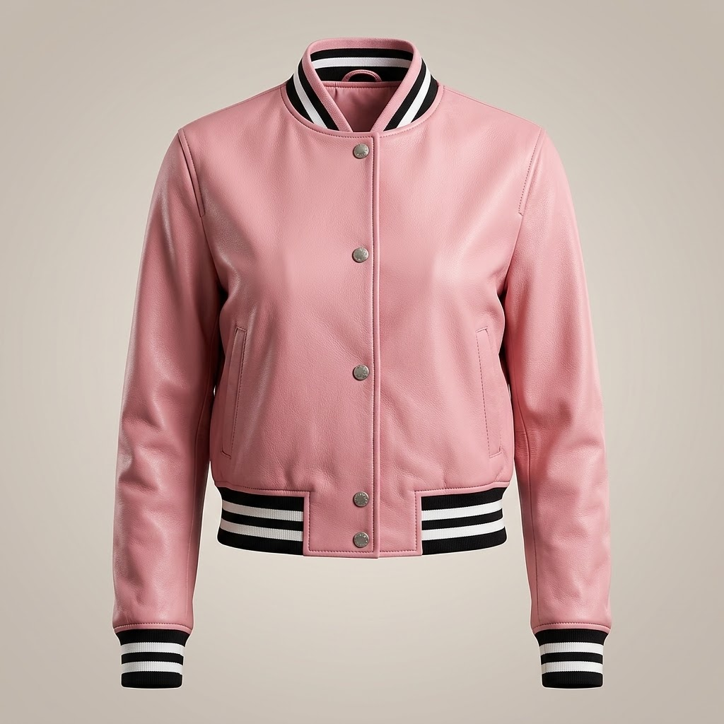 Pink Leather jackets