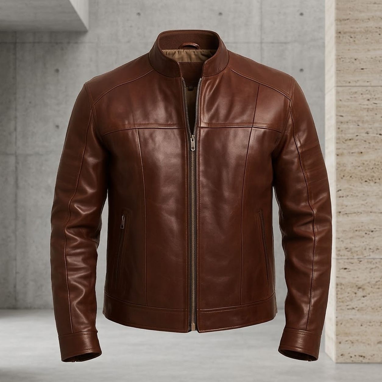 Dark Brown Leather Jacket