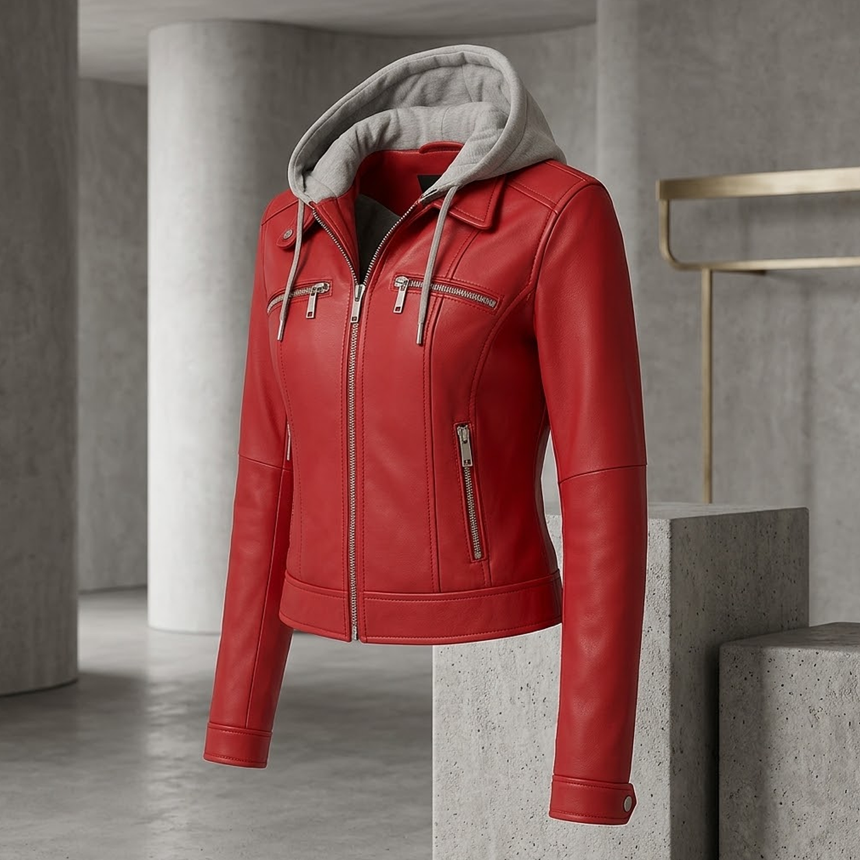 Hooded Leather Jackets