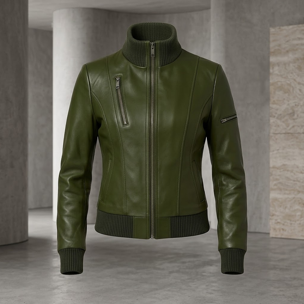 Green Leather Jackets