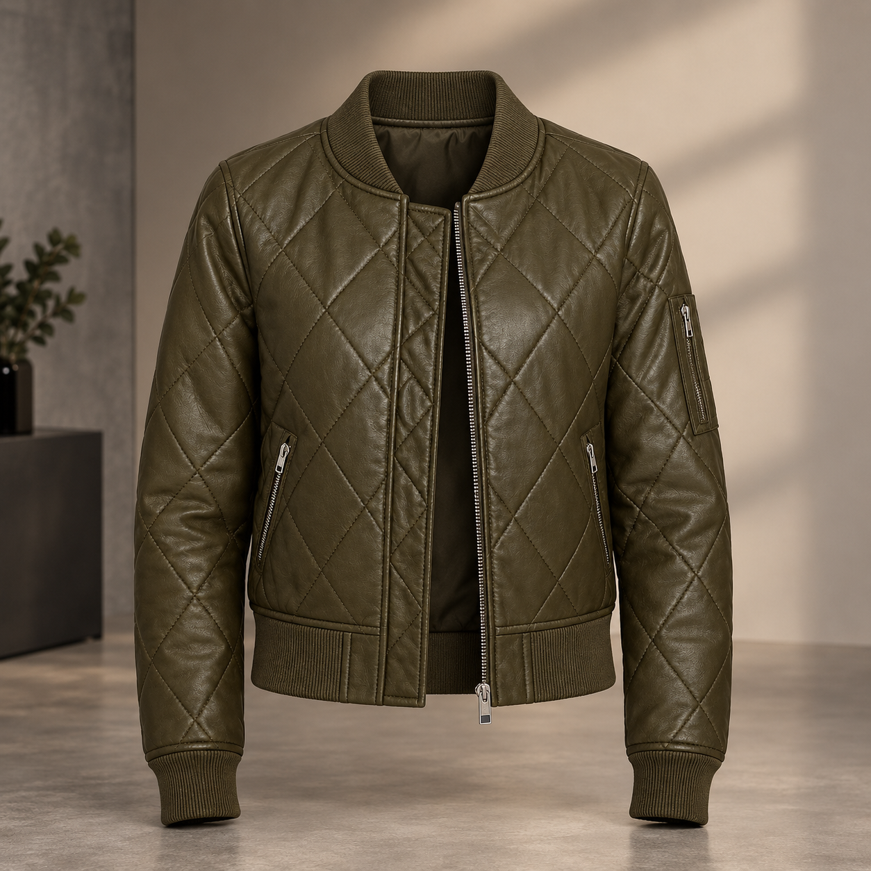 Women's Quilted Leather Jackets