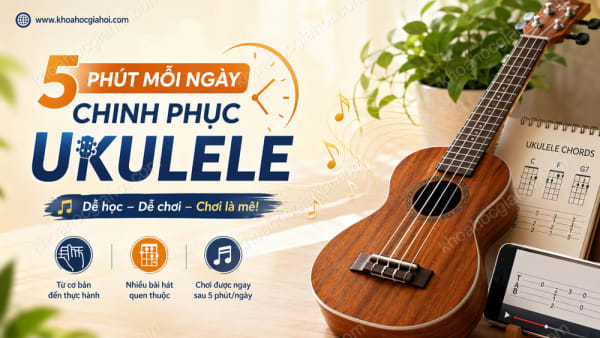 Khóa Học 5 Phút Mỗi Ngày Chinh Phục Ukulele