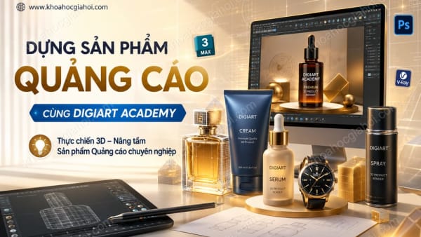 Khóa Học Dựng Sản Phẩm Quảng Cáo Cùng Digiart Academy