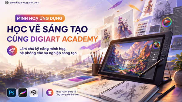 Khóa Học Minh Họa Ứng Dụng – Học Vẽ Sáng Tạo Cùng Digiart Academy