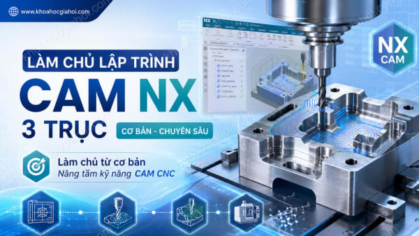 Khóa Học Làm Chủ Lập Trình CAM NX 3 Trục (Cơ Bản - Chuyên Sâu)
