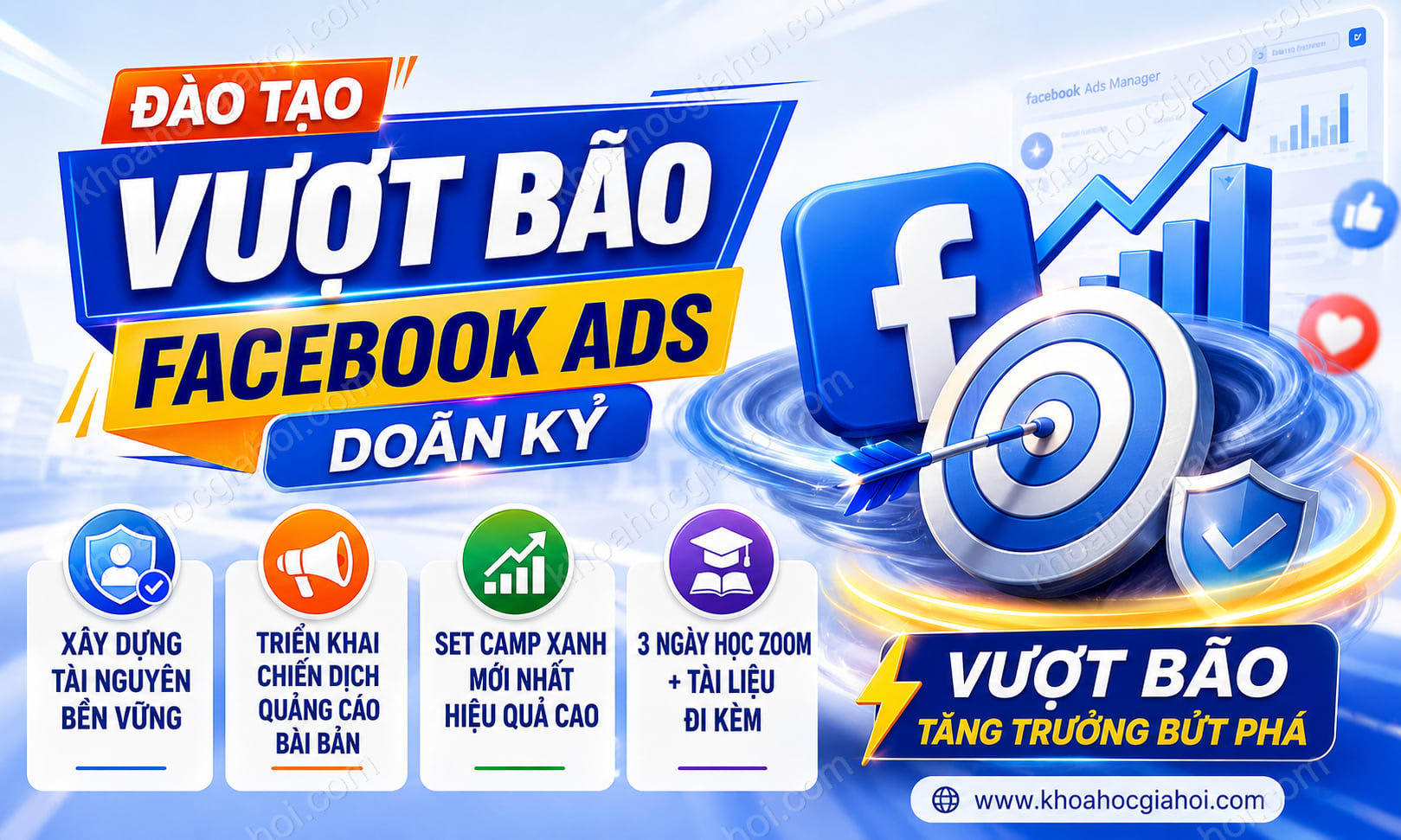Khóa Đào Tạo Vượt Bão Facebook Ads Doãn Kỷ