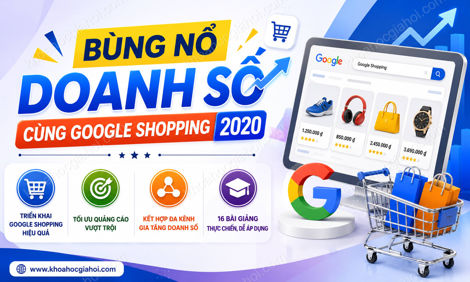 Khóa Học Bùng Nổ Doanh Số Cùng Google Shopping 2020
