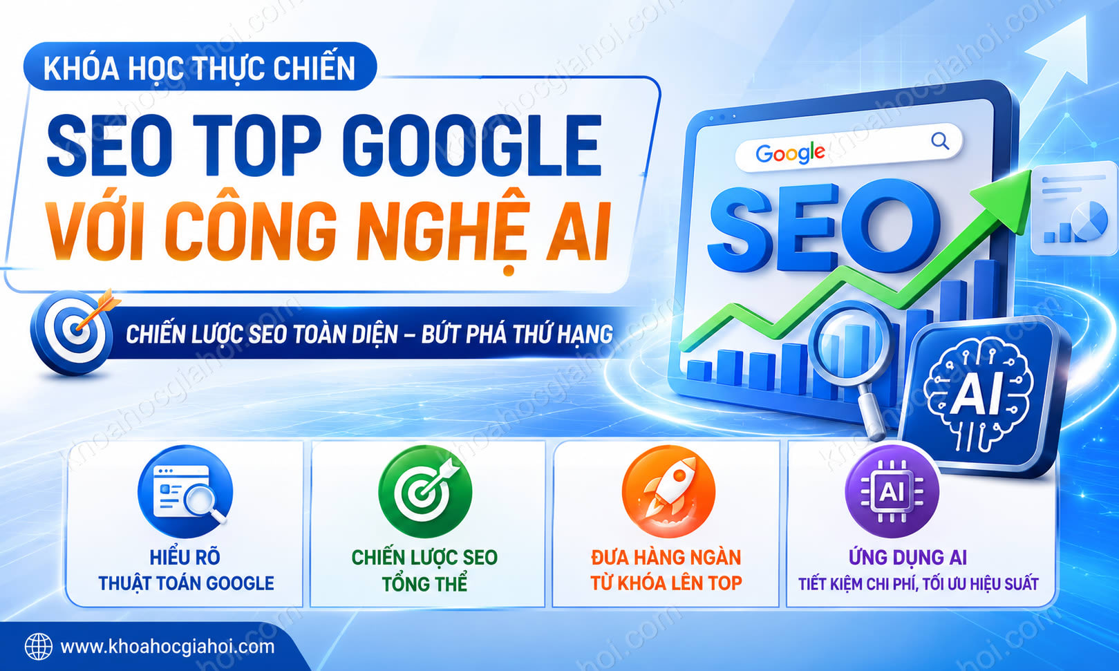 Khóa Học Seo Top Google Với Công Nghệ AI