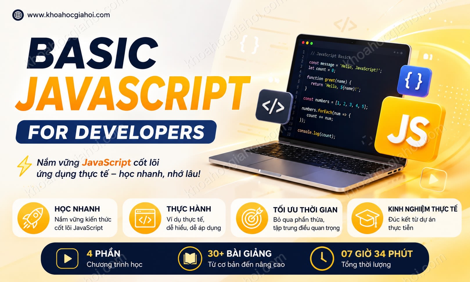Khóa Học Basic Javascript For Developers