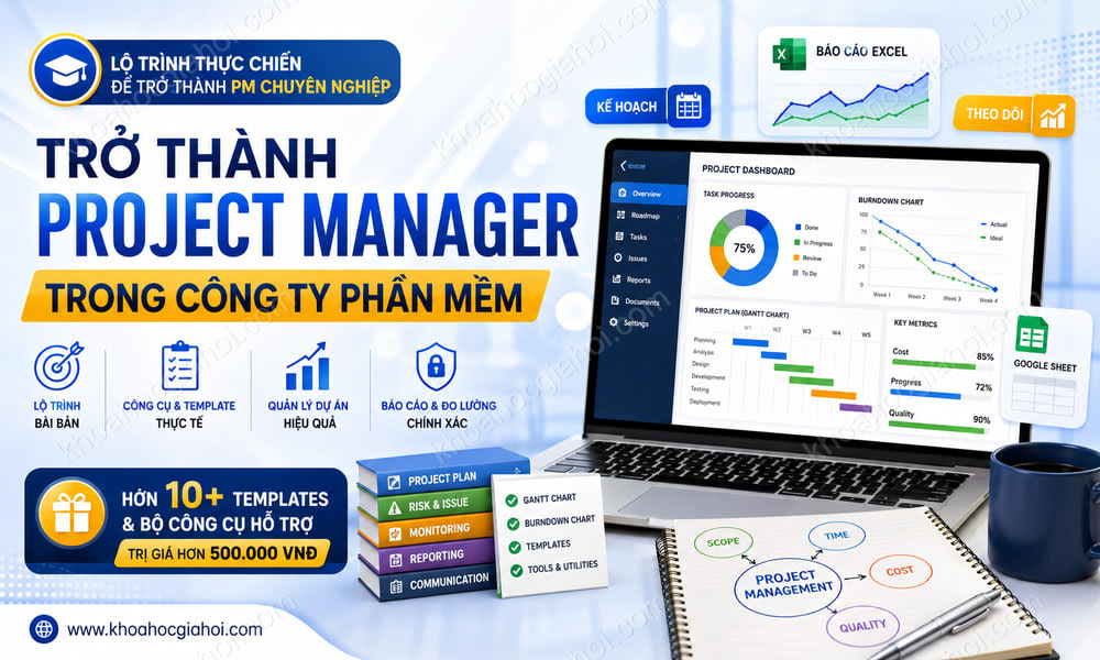 Khóa Học Trở Thành Project Manager (quản Lý Dự Án) Công Ty Phần Mềm