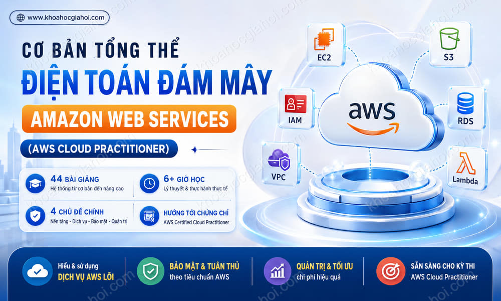 Khóa Học Cơ Bản Tổng Thể Hệ Thống Điện Toán Đám Mây Amazon Web Services (aws Certified Cloud Practitioner)