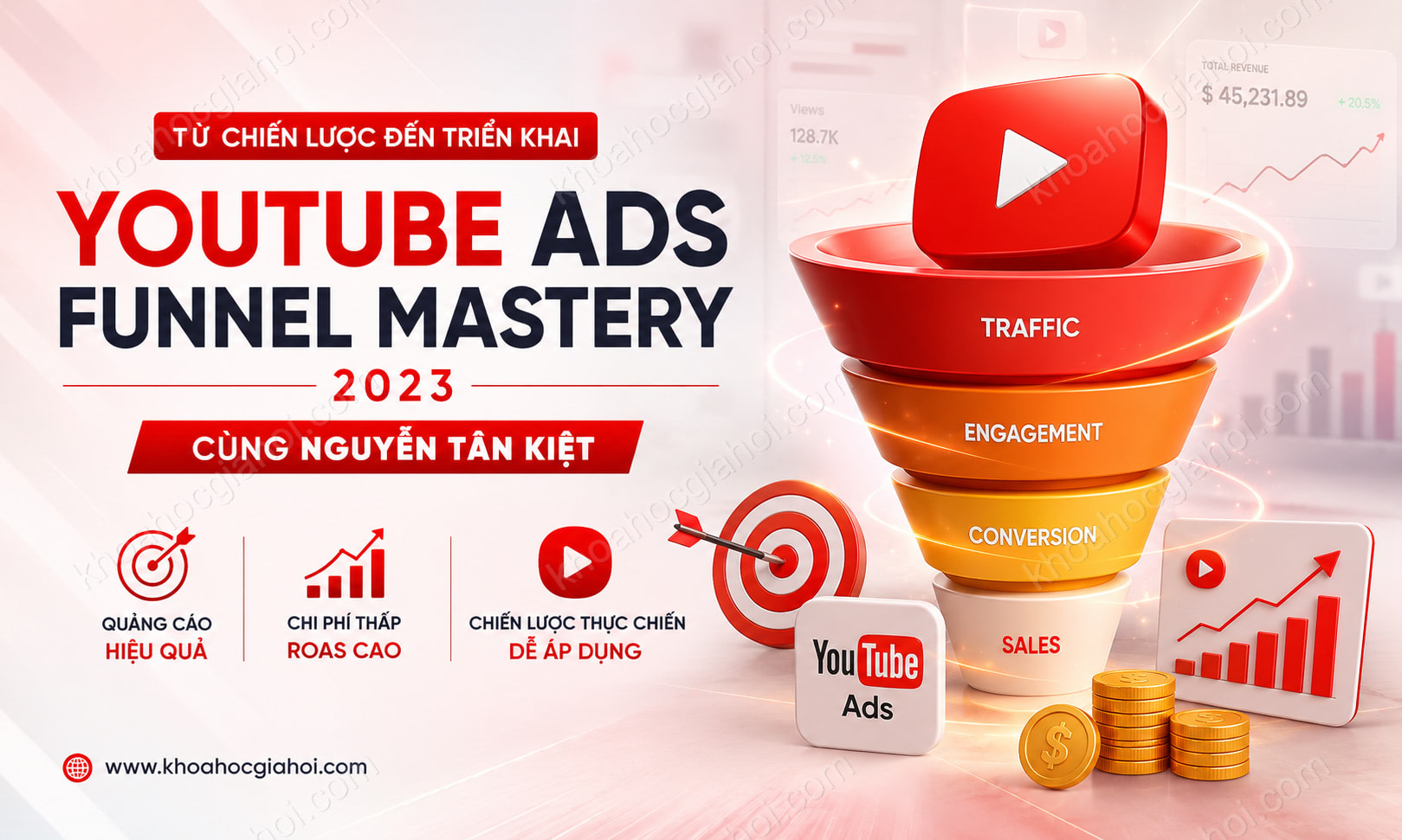 Khóa Học Quảng Cáo Youtube Ads Funnel + Mastery 2023 Cùng Nguyễn Tân Kiệt Khóa Học Quảng Cáo Youtube Ads Funnel + Mastery 2023 Cùng Nguyễn Tân Kiệt