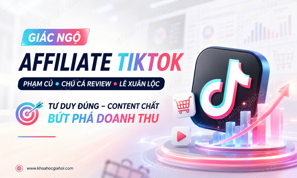 Khóa Học “giác Ngộ” Affiliate Tiktok – Phạm Củ + Chú Cá Review + Lê Xuân Lộc
