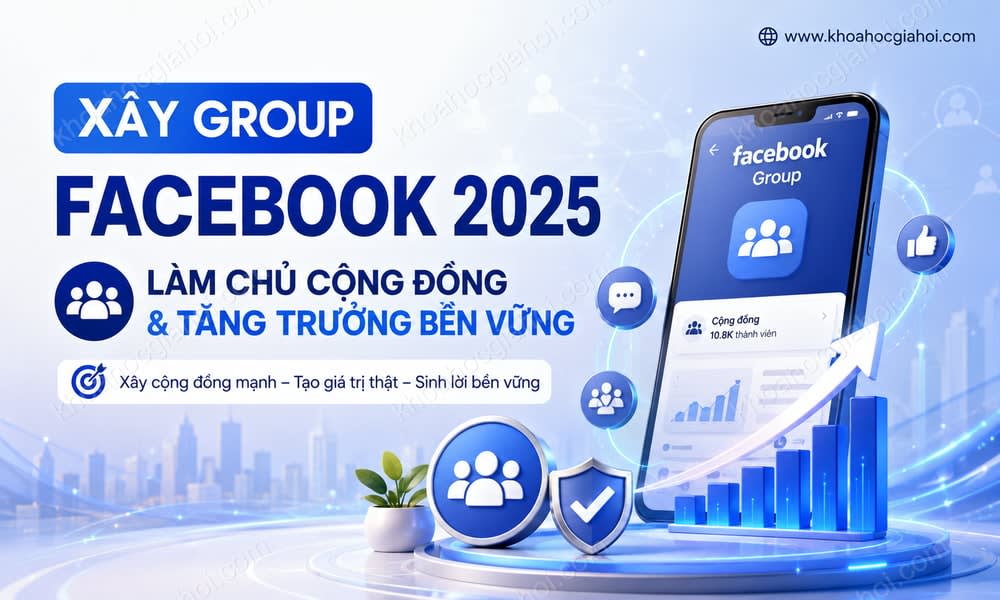 Khóa Học Xây Group Facebook 2025 – Làm Chủ Cộng Đồng & Tăng Trưởng Bền Vững