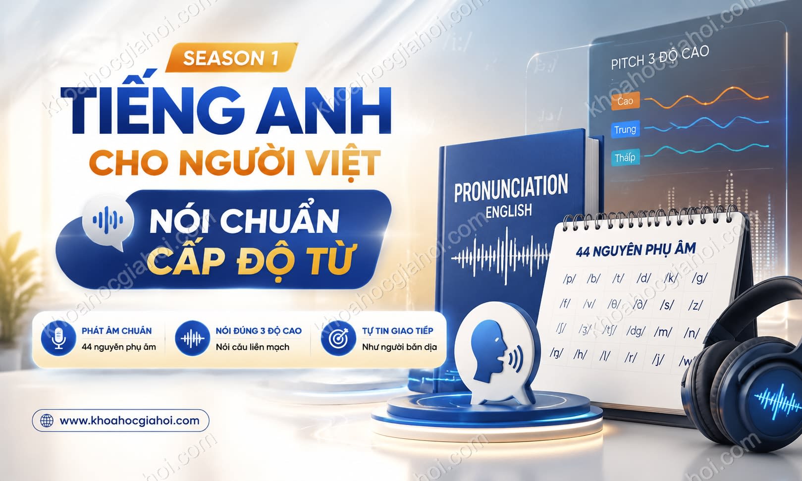 Khóa Học Tiếng Anh cho người Việt - Season 1: Nói chuẩn cấp độ từ