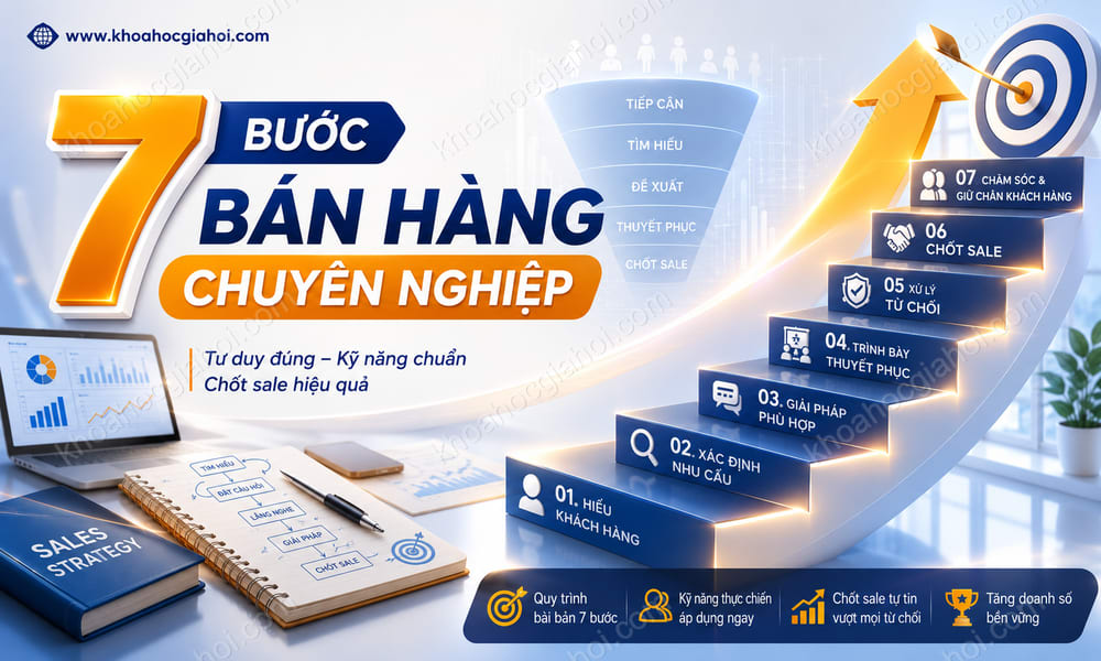 Khóa Học 7 Bước Bán Hàng Chuyên Nghiệp