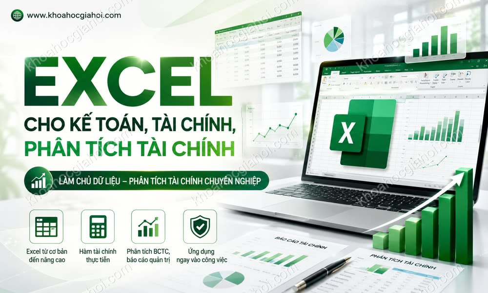Khóa Học Excel Cho Kế Toán, Tài Chính, Phân Tích Tài Chính Mới Nhất