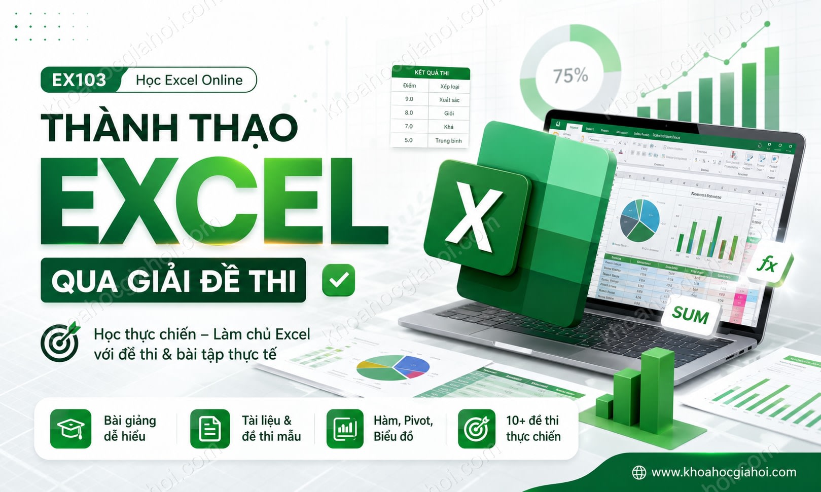 Thành Thạo Excel Qua Giải Đề Thi Cùng Học Excel Online