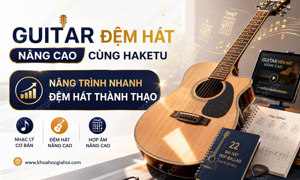 Khóa Học Guitar Đệm Hát Nâng Cao Cùng Haketu