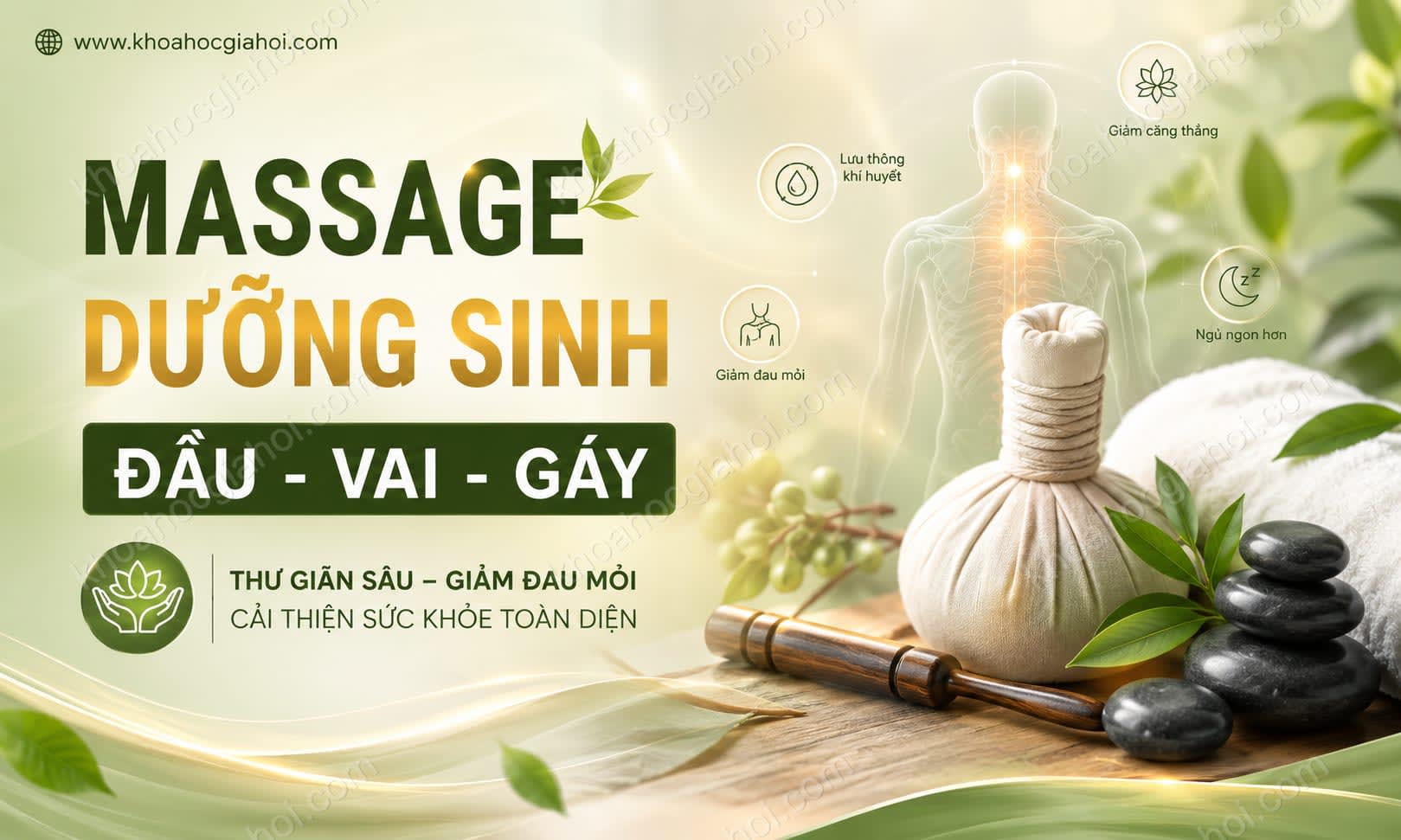 Khóa Học Massage Dưỡng Sinh Đầu - Vai - Gáy