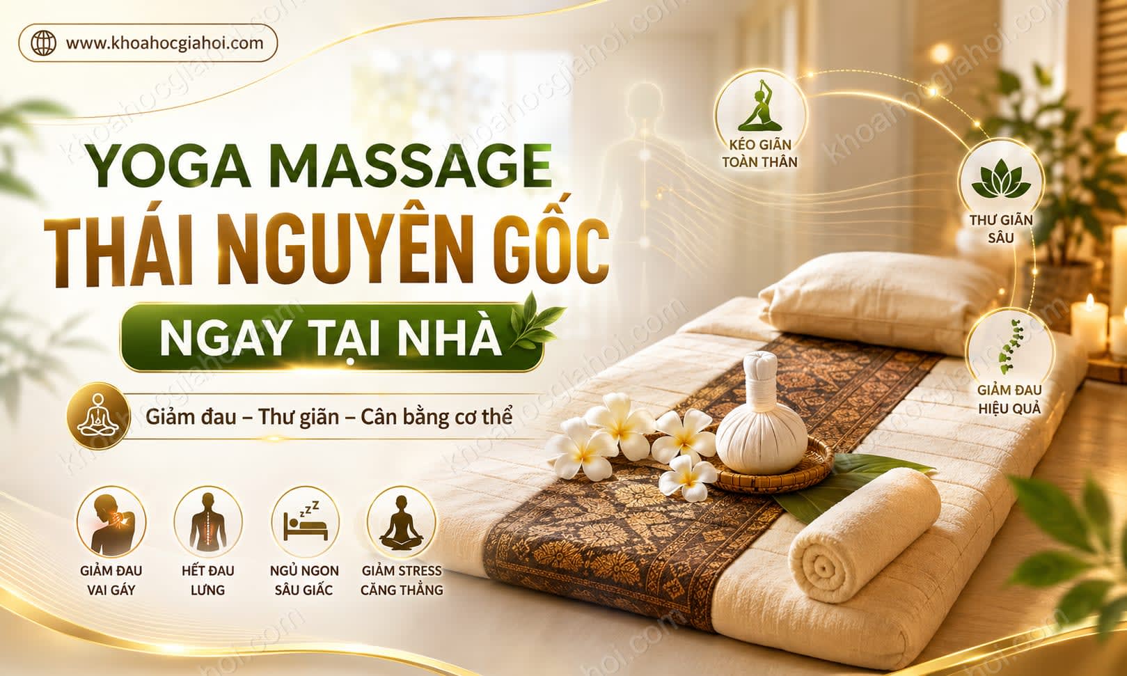 Khóa Học Tận Hưởng Yoga Massage Thái Nguyên Gốc Ngay Tại Nhà