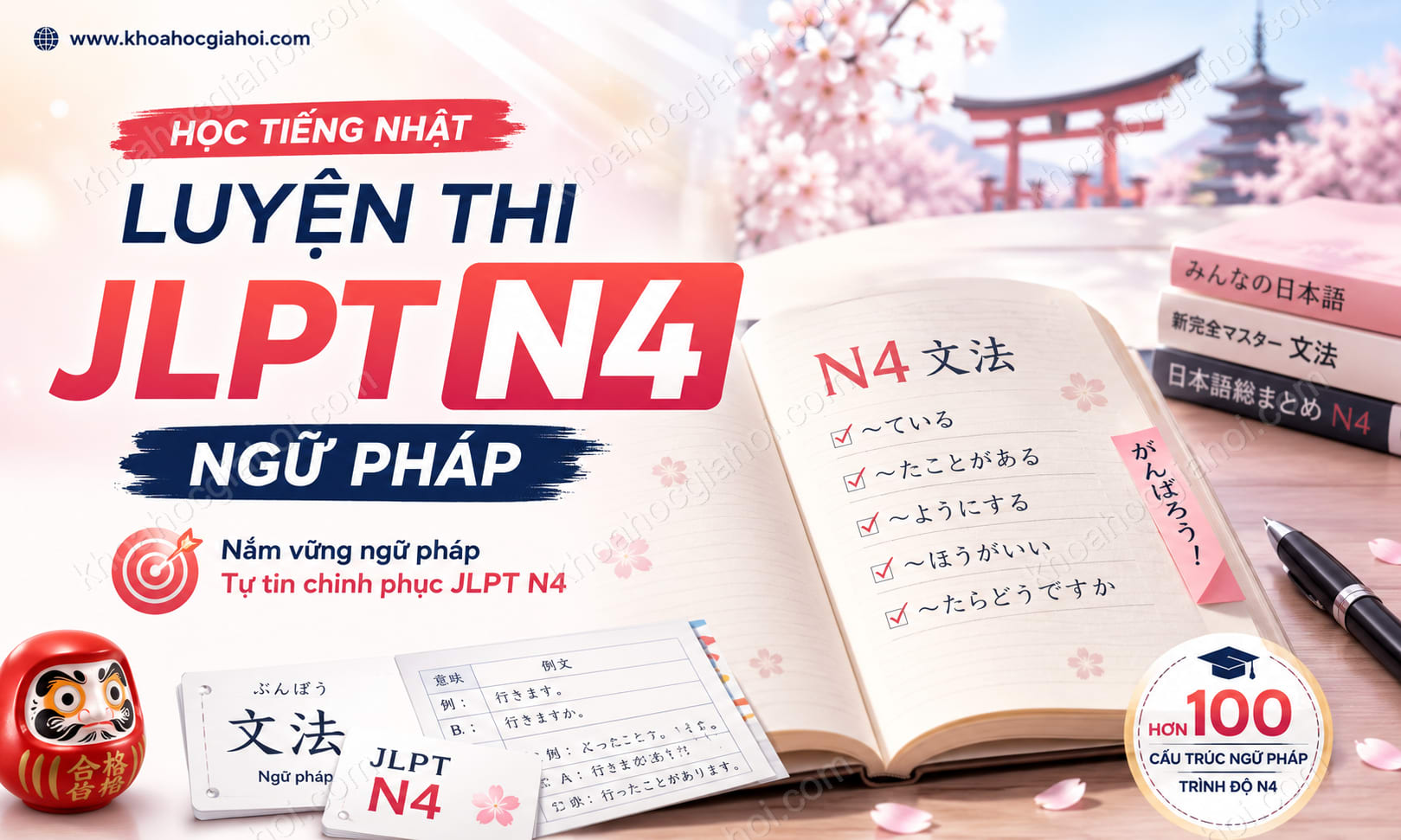 Khóa Học Học Tiếng Nhật - Luyện Thi Jlpt N4 Ngữ Pháp