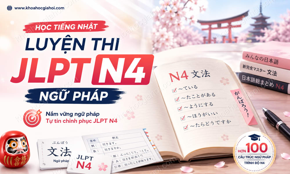 Khóa Học Học Tiếng Nhật - Luyện Thi Jlpt N4 Ngữ Pháp