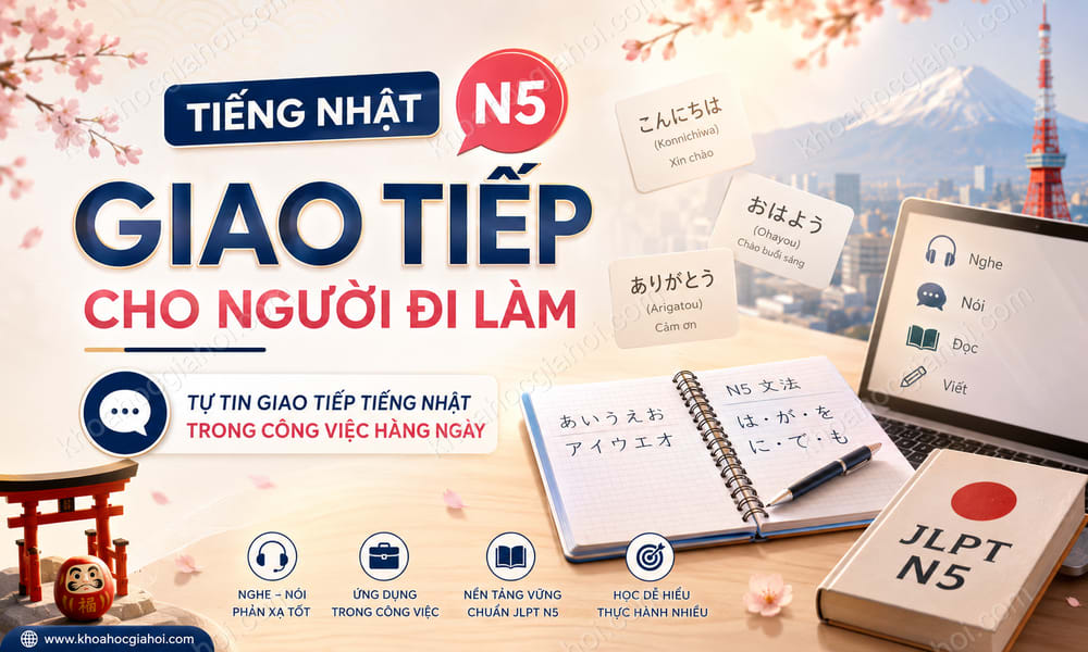 Khóa Học Tiếng Nhật Giao Tiếp Cho Người Đi Làm N5