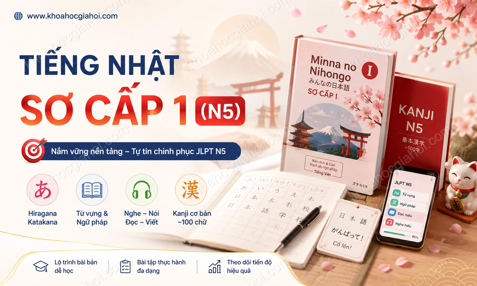 Khóa Học Tiếng Nhật Sơ Cấp 1 (N5) Khóa Học Tiếng Nhật Sơ Cấp 1 (N5)