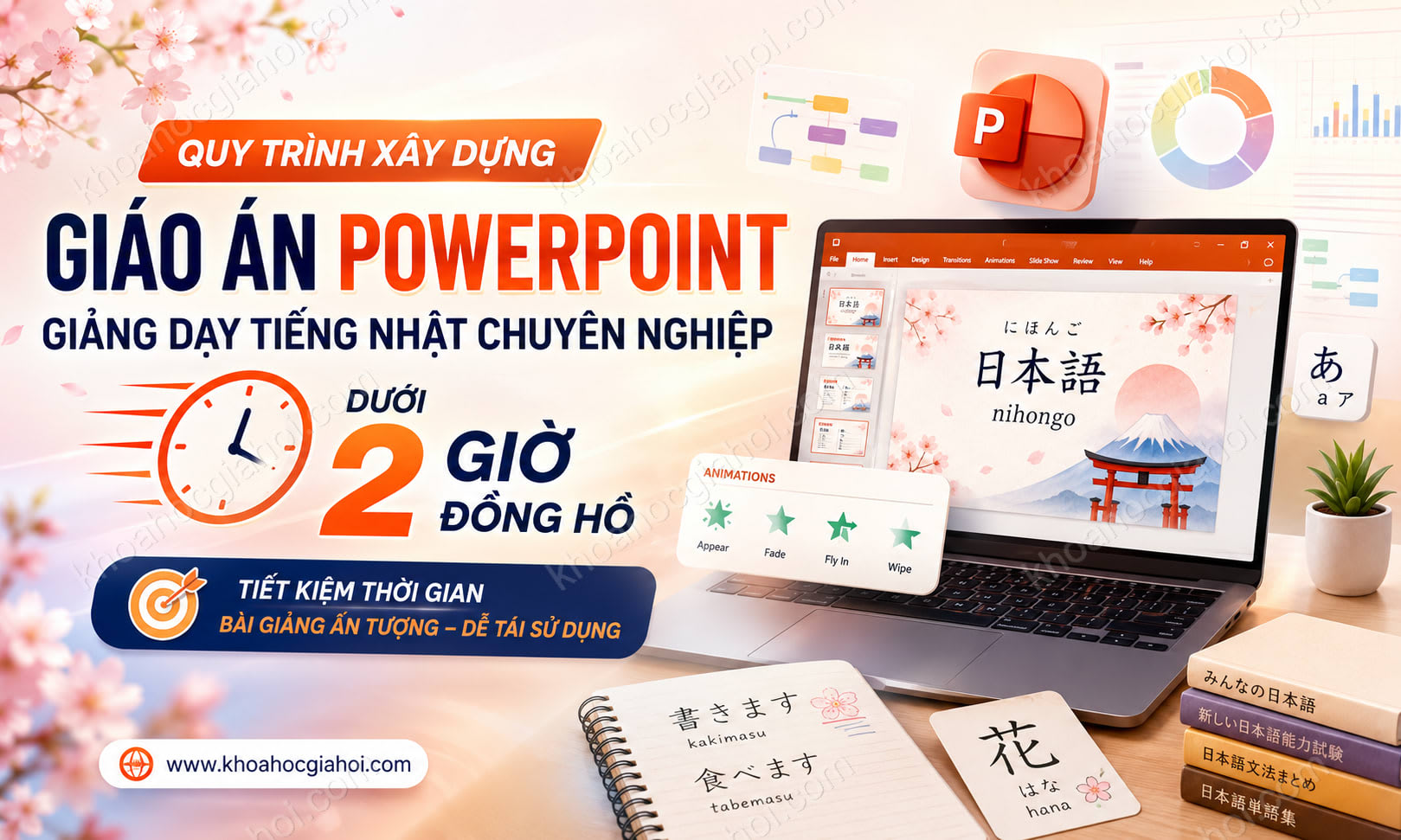 Quy Trình Xây Dựng Giáo Án Powerpoint Giảng Dạy Tiếng Nhật Chuyên Nghiệp Dưới 2 Giờ Đồng Hồ