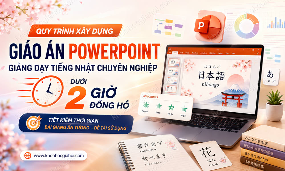 Quy Trình Xây Dựng Giáo Án Powerpoint Giảng Dạy Tiếng Nhật Chuyên Nghiệp Dưới 2 Giờ Đồng Hồ