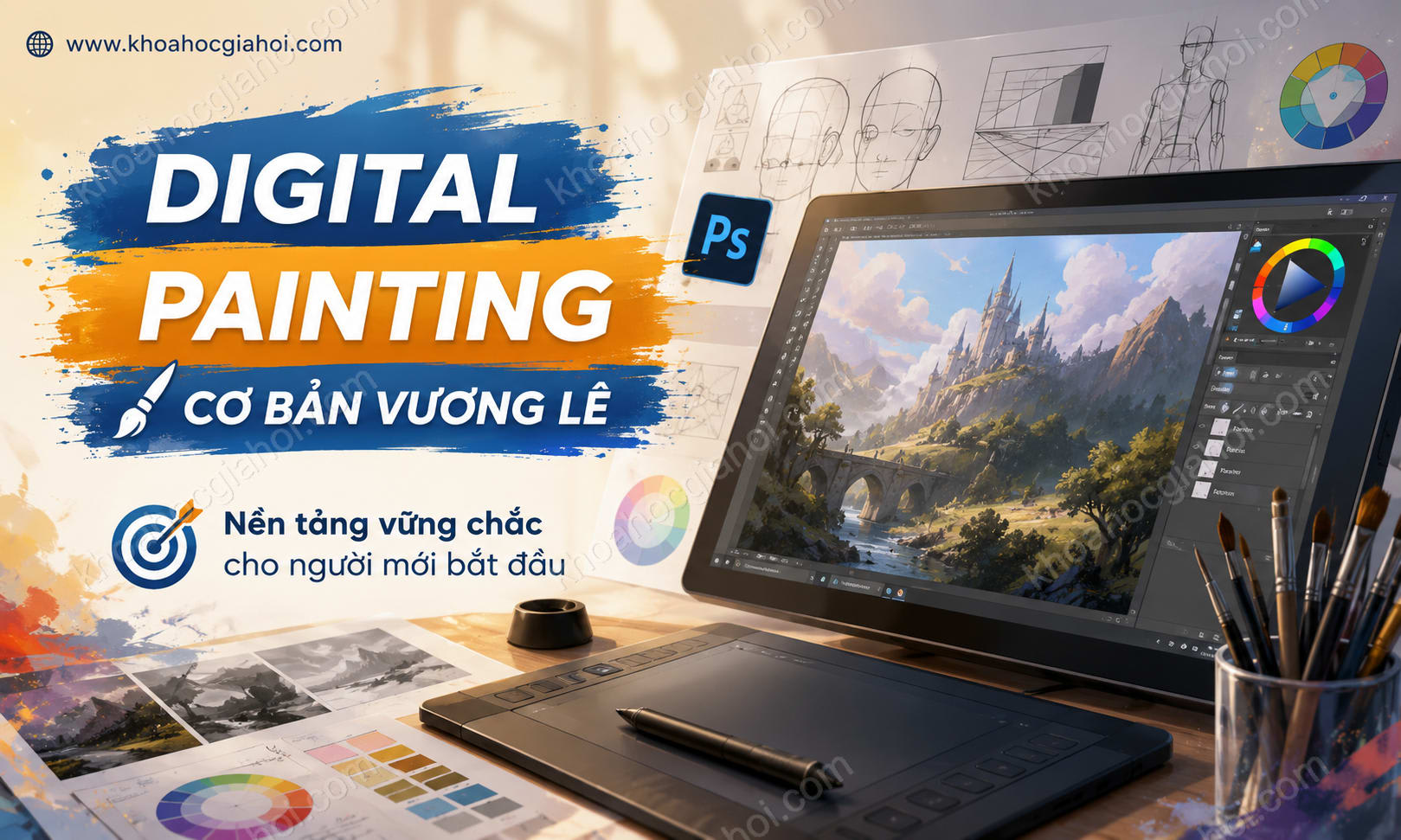 Khóa Học Digital Painting Cơ Bản Vương Lê