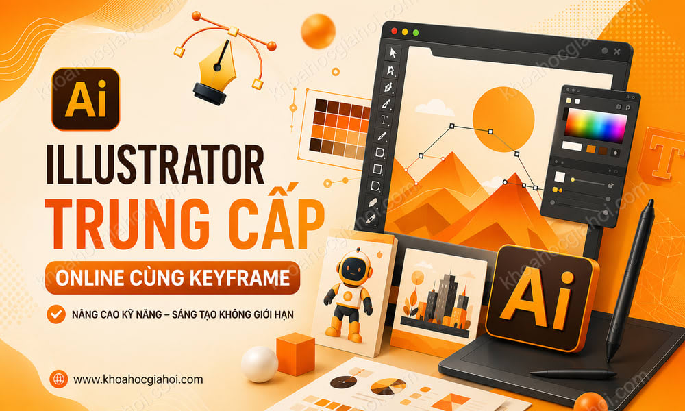 Khóa Học Illustrator Trung Cấp Online Cùng Keyframe
