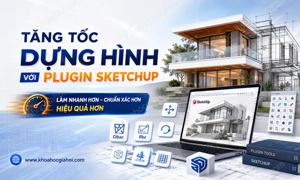 Khóa Học Tăng Tốc Dựng Hình Với Plugin Sketchup