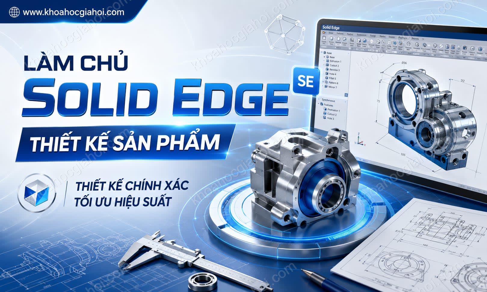 Khóa Học Làm Chủ Solid Edge Thiết Kế Sản Phẩm