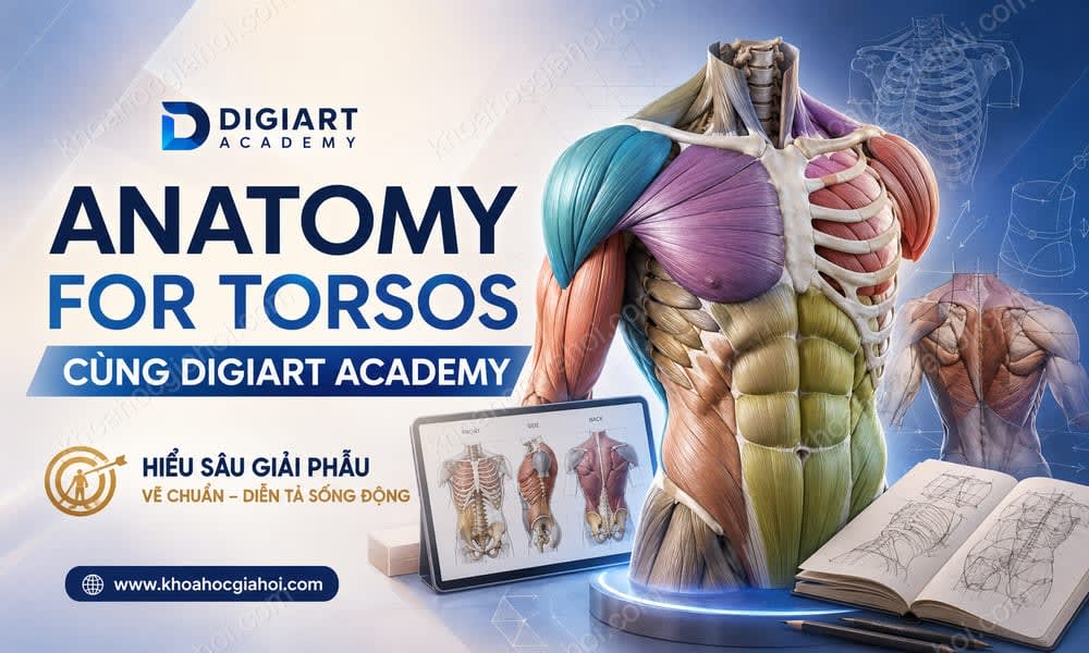 Khóa Học Anatomy For Torsos Cùng Digiart Academy
