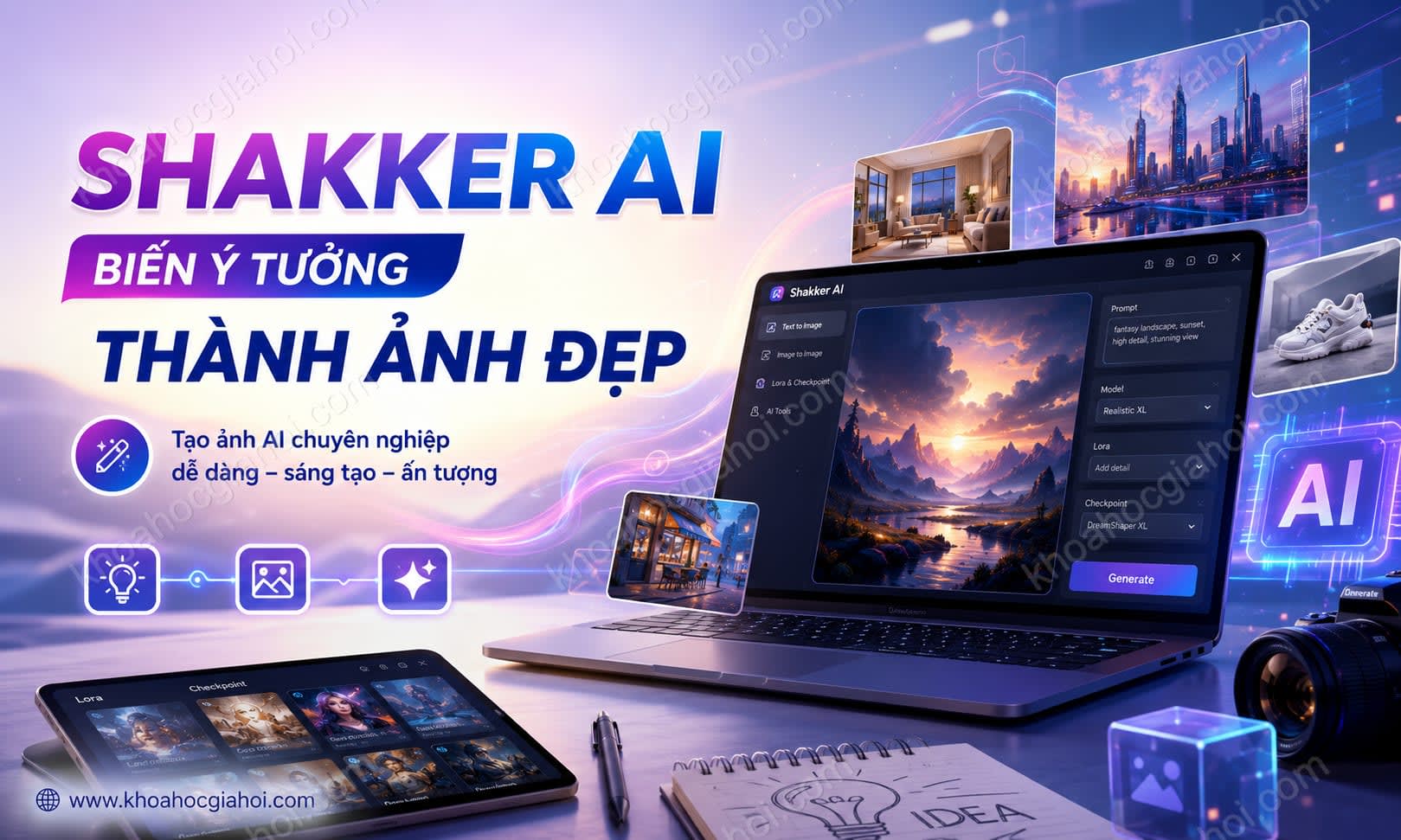 Khóa Học Shakker AI – Biến Ý Tưởng Thành Ảnh Đẹp