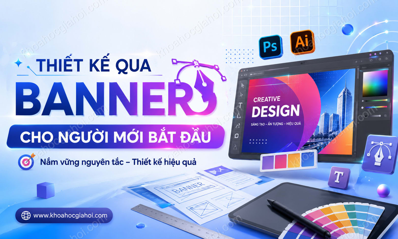 Khóa Học Thiết Kế Qua Banner Cho Người Mới Bắt Đầu Và Không Chuyên
