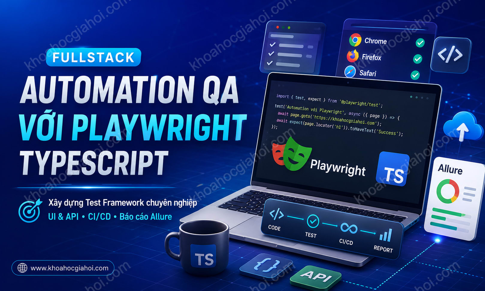 Khóa Học Fullstack Automation Qa Với Playwright Typescript Khóa Học Fullstack Automation Qa Với Playwright Typescript