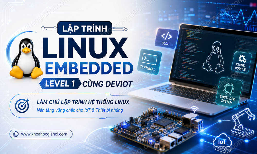 Khóa Học Lập Trình Linux Embedded Level 1 Cùng Deviot