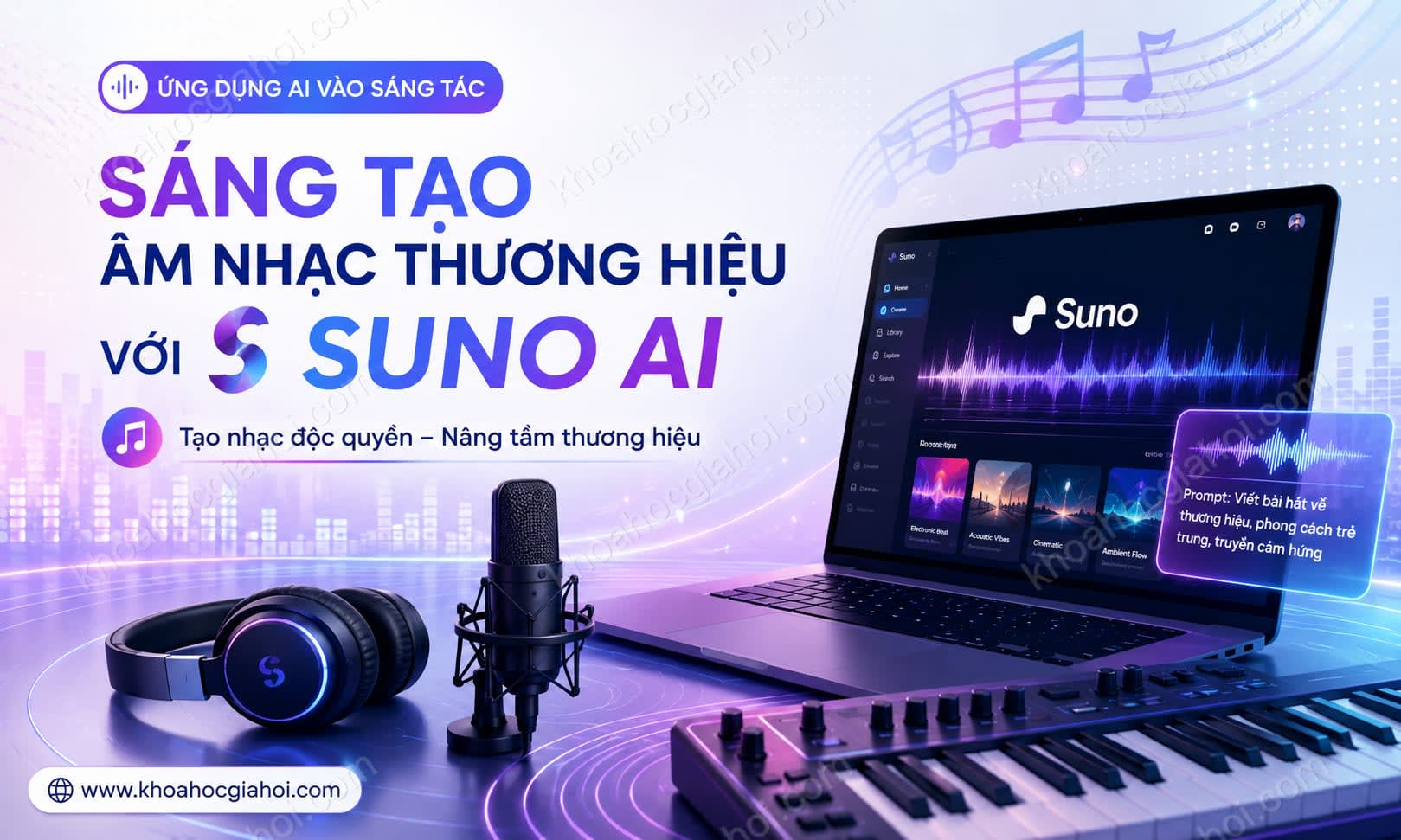 Khóa Học Sáng Tạo Âm Nhạc Thương Hiệu Với SUNO AI