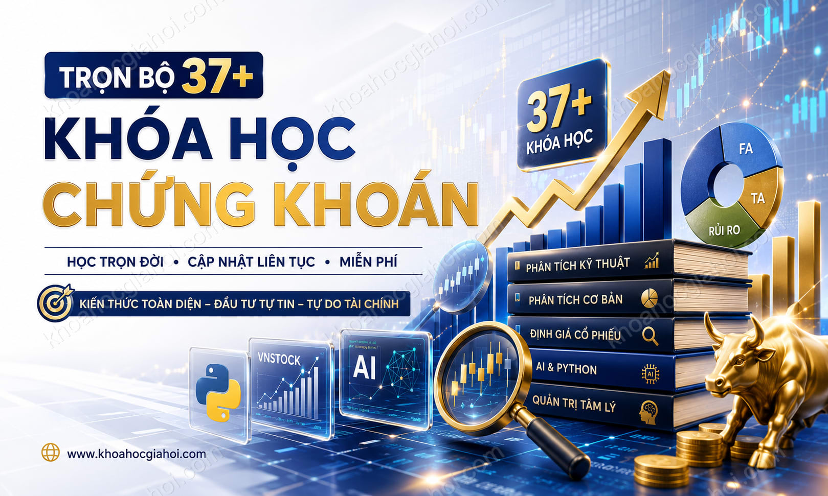 Trọn Bộ 37+ Khóa Học Chứng Khoán – Học Trọn Đời, Cập Nhật Liên Tục Miễn Phí