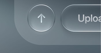Grey mobile app upload button design by Zynith Labs