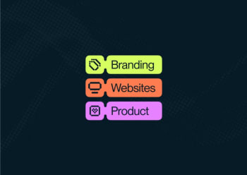 Colourful Branding, Websites and Product tags on a dark background by Zynith Labs