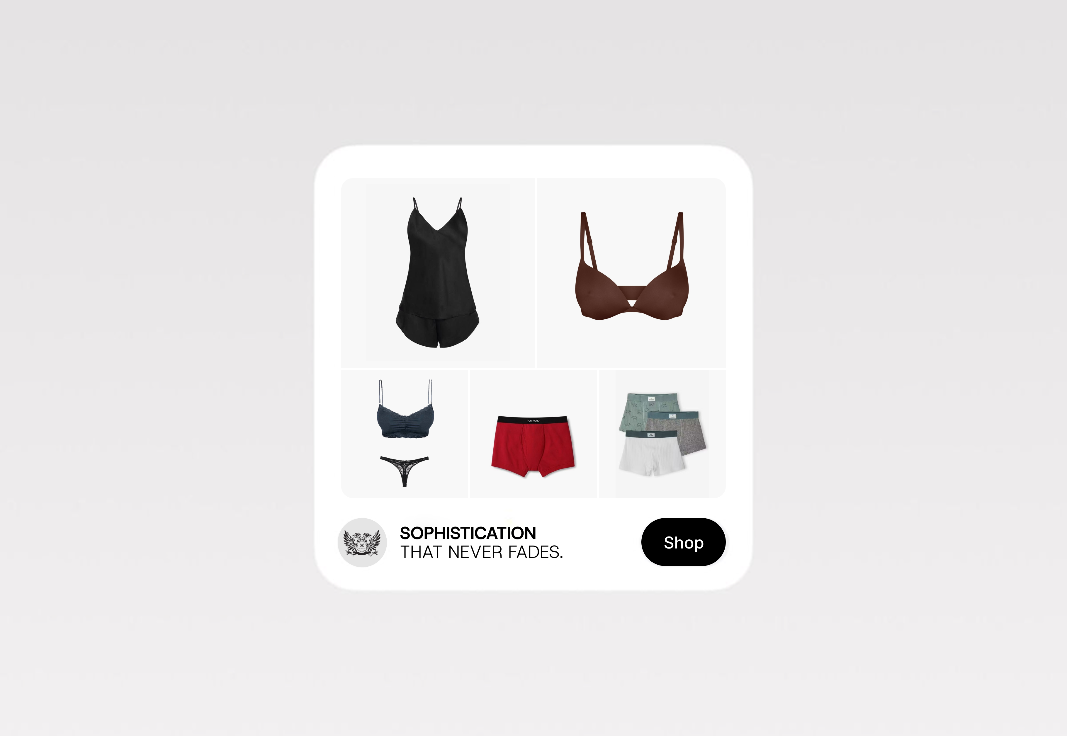 Merchandising Rails — New Arrivals, Essentials & Silk Sleepwear