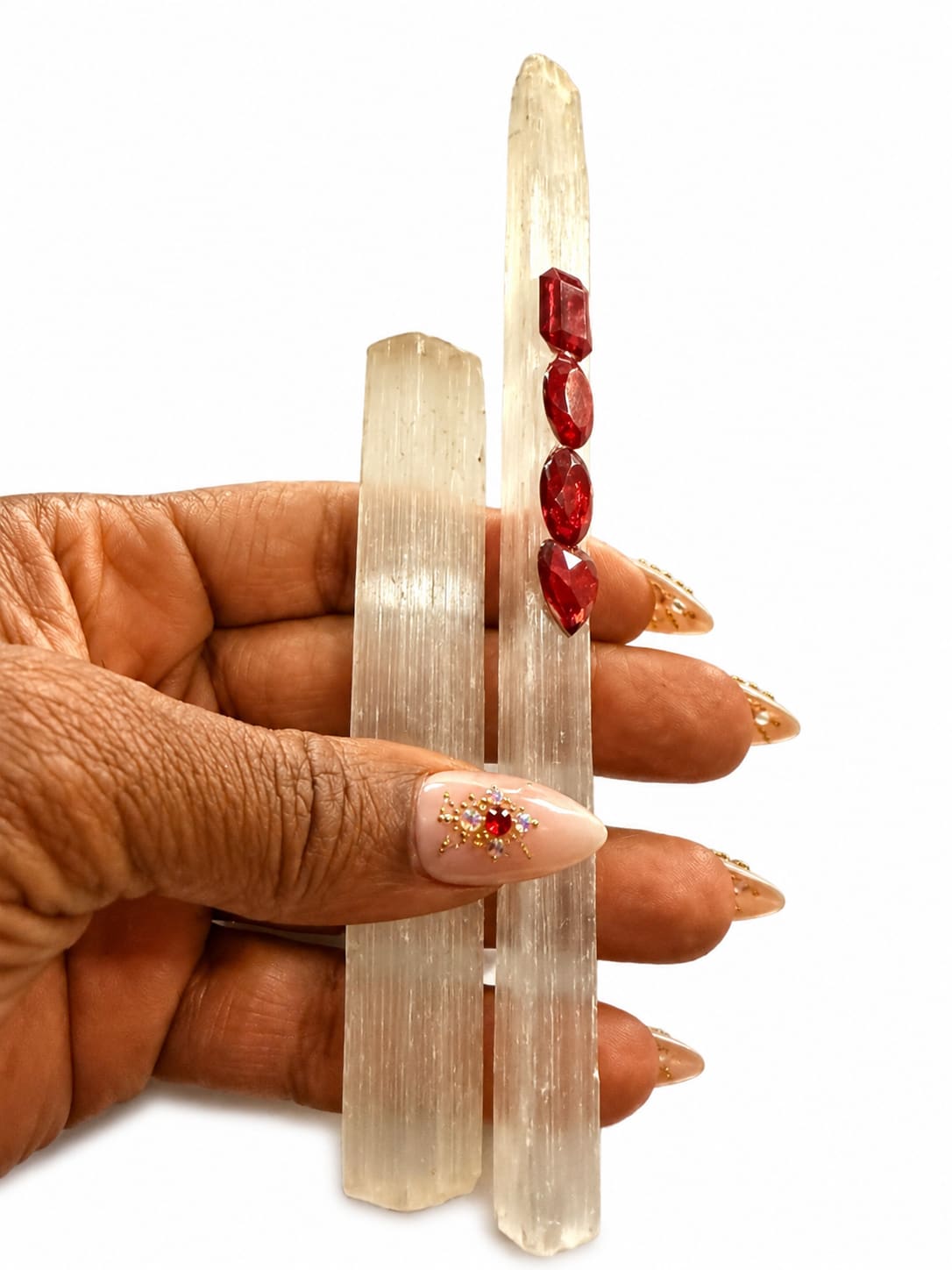 The Power to Command — Selenite Wand (6") — view 1