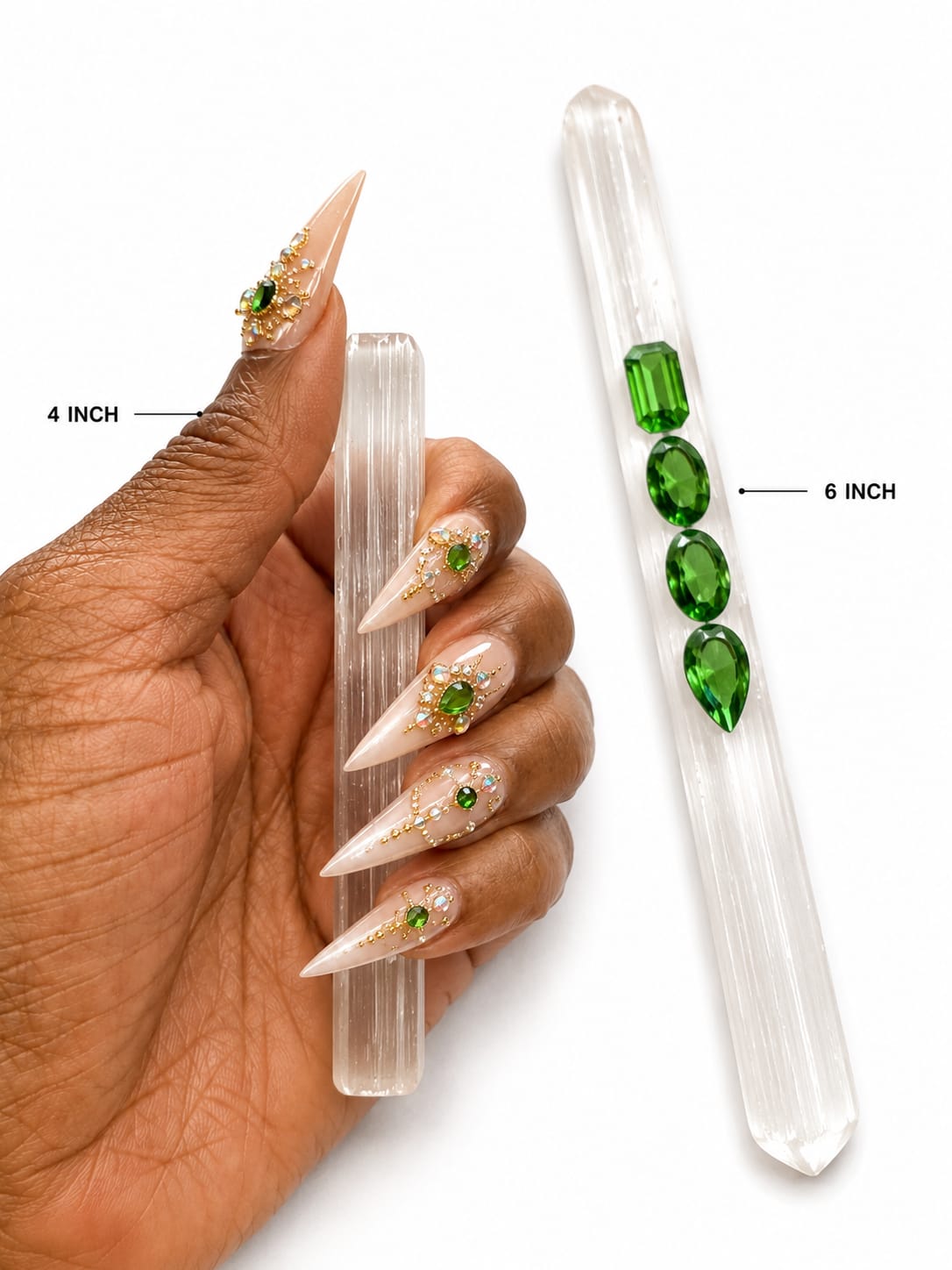 The Power to Receive — Selenite Wand (4") — view 2
