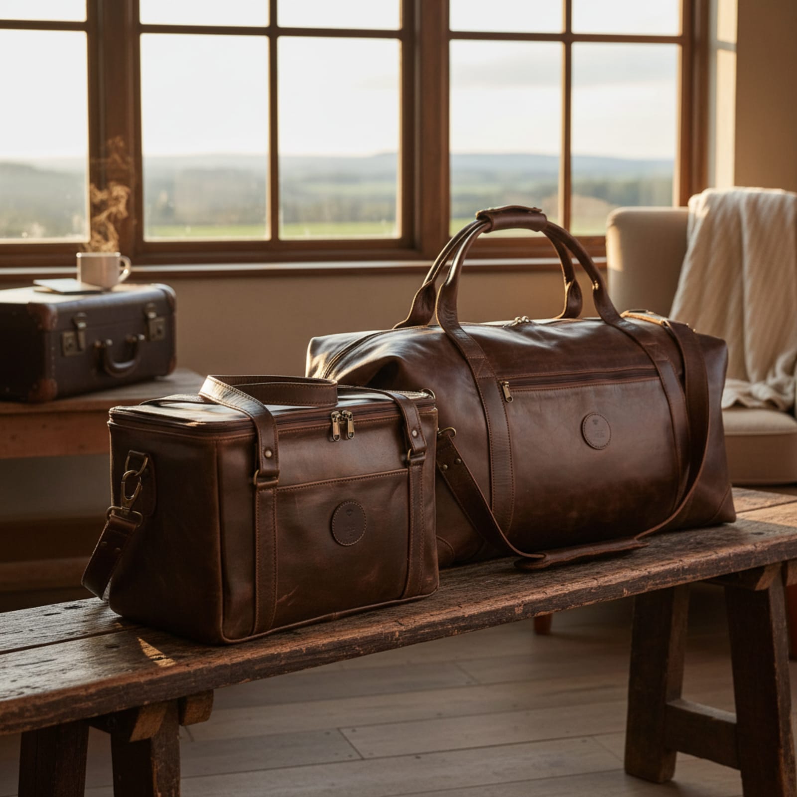 Weekender Duffel and Amelia Vanity Combo - Diesel Brown thumbnail