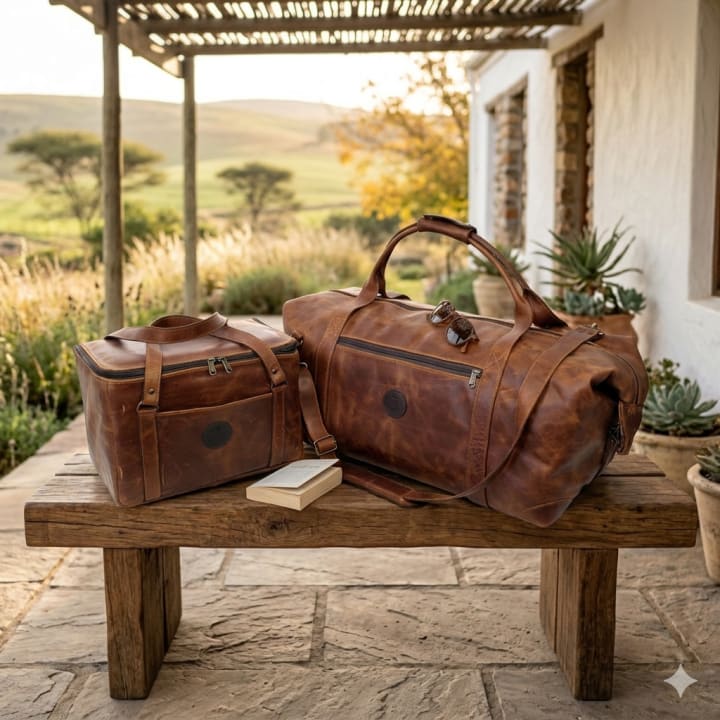 Weekender Duffel and Amelia Vanity Combo - Diesel Tobacco