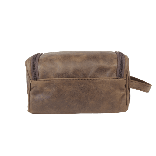 Chuck Men's Leather Toiletry bag - Diesel Brown  3